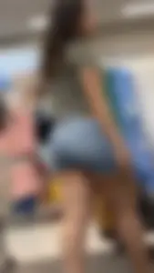 Big Butt In Jean Shorts