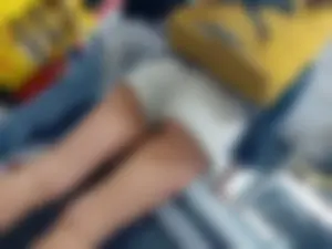 Decent legs and as in jean hotpants
