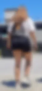 Brunette with thick legs in tight shorts, VPL [oc]