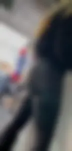 Amazing mexican girl with bubble butt in leather pants