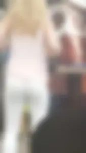 Candid Blonde With Hot Ass in White Jeans Creepshots
