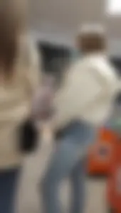 Nice jeans ass in the waiting line