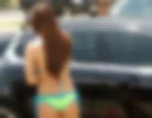 Sexy bikini car wash girls