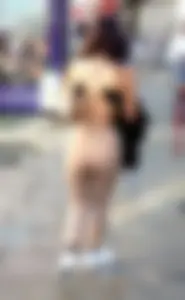 Flaunting it in tan leggings (VPL) not OC