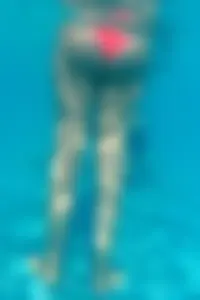 Underwater candid bikini asses while swimming