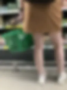 Hot Legs With Very White Skin at a Supermarket Creepshots Gallery
