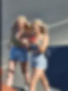 Two fit blondes