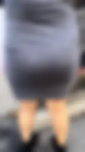 Thick latina in grey dress on the phone