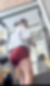 Red Spandex Shorts and tight ass! (OC)