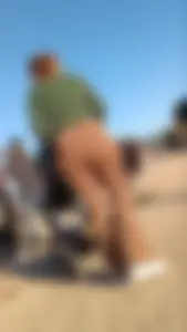 Absurdly Fat Ass Mom In Brown Spandex BBW (OC)
