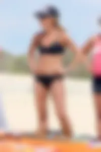 Lifeguard tournament girls on the beach