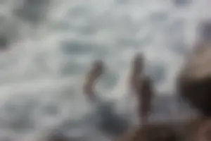 Nude beach and topless girls