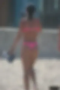 Beach voyeur girls in bikinis, thongs and topless