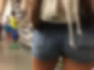 Hot Ass in Denim Shorts Closeup Creepshots Gallery at the Store