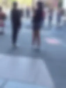 Thick big booty teen with braces in tight grey spandex shorts