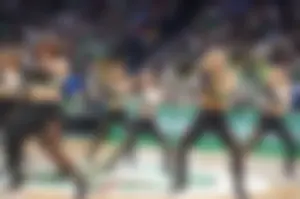Candid cheerleaders