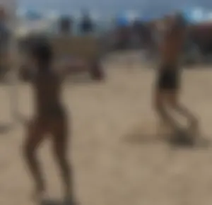 Nude beach and topless girls