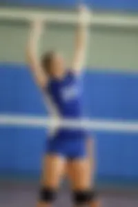 Athlete girls wearing spandex uniforms