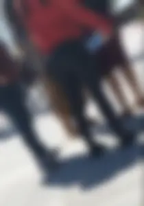 Stocky Candid Girl With a Firm Butt in Leggings Street Creepshot