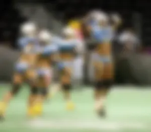 Sexy female football players with hot bodies