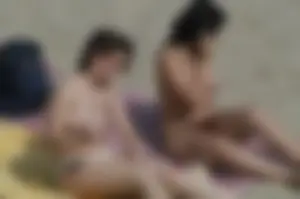 Sexy mature girls on Vilanova topless beach