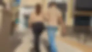 Latina with a booty VTL walking in front of me