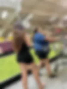 Busty big booty Latina in one piece spandex