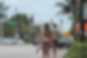 Sexy Florida beach bikini girls, some topless