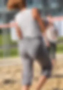 NOT OC. Fit MILF with nice ass & great VPL playing volleyball