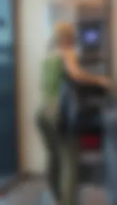 Hot petite blonde milf has a thick butt VPL