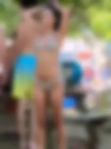 Amazing Candid Girl in a Swimsuit City Park Creepshots, Sexy Little Butt, Nice Legs And Tummy
