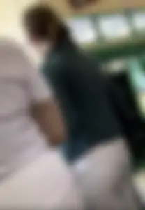 Skinny NURSE tight ASS