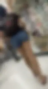 Cute girl with a tight butt in shorts (OC)