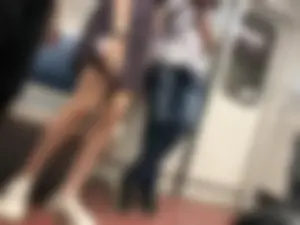 Long Thin Legs in a Dress - Subway Train Creepshots
