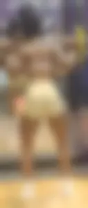 Ebony gym rat. Working on her perfect bubble ass