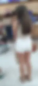 A Beauty in White Shorts