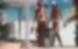 Nude beach and topless girls