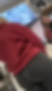 Thick Blonde Lululemon Pawg Employee with a fat cameltoe