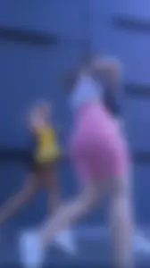 Crazy thicc PAWG in pink biker shorts (NOT OC)