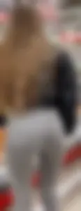 Amazing teen ass in tight grey jeans at the supermarket creepshots