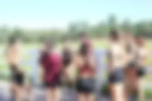 Candid track and field girls