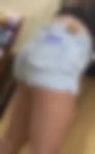 Teen in booty shorts with wedgie :)