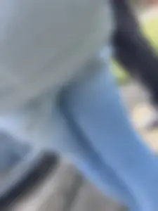 Teen with a skinny ass and legs in tight jeans with a backpack suburban street closeups