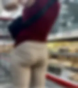 Tight petite slight vpl brunette milf with candy ass  OC