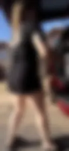 Pawg cheeks hanging out in black romper