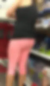 Milf at Target in pink leggings