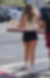 Hot milf in short shorts