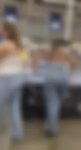Ikea Trip 3 hot girls in tight jeans Nerdy leopard bendover faceshot smile at camera (Megapost)