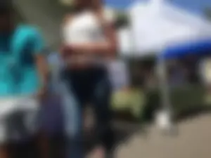 Sexy Latina brunette in jeans in California
