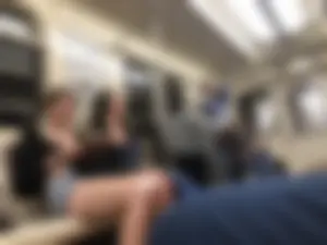 Tall Candid Teen Girl in Denim Shorts and a Top With an Injured Knee Subway and Street Creepshots - Hot and Muscular Long Legs